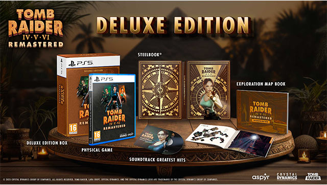 Tomb Raider IV-V-VI Remastered Starring Lara Croft Deluxe Edition PS5 EU Prevendita Tomb Raider IV-V-VI Remastered Starring Lara Croft Deluxe Edition PS5 EU Prevendita